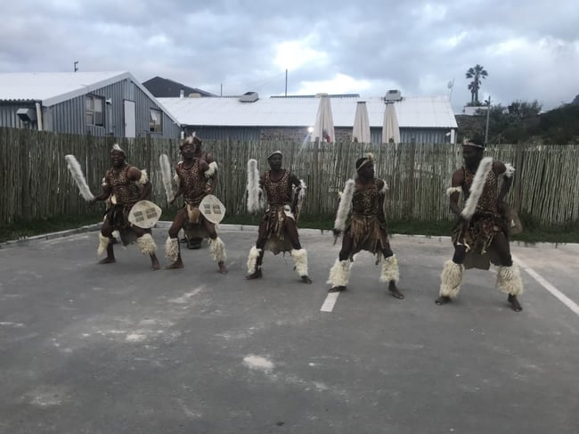 A local welcome at the 'First Timers' reception