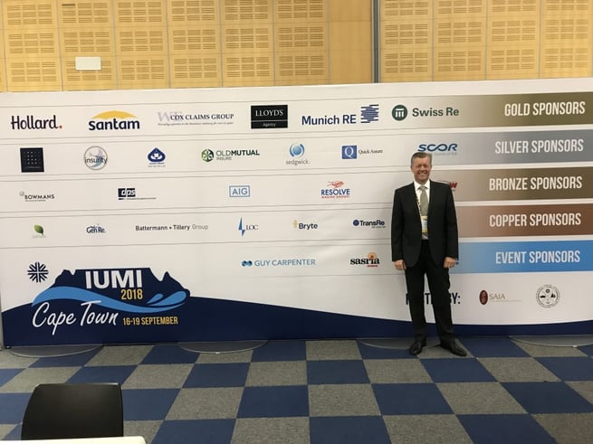 Concirrus CEO Andy Yeoman arriving at IUMI 2018